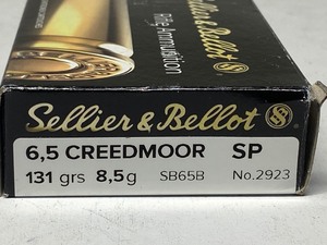 lot 17 image: (20) Rounds Of Sellier & Bellot 6.5...