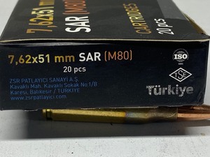 lot 16-B image: (20) Rounds Of SAR M80 7.62x51mm (....