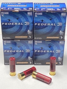lot 215 image: (100) Rounds Of Federal Speedshok 1...