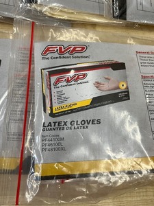 (10) 5-Packs Of Assorted Size M - L - XL Disposable Nitrile  Latex Gloves