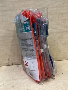 Lot Of (4) One-Size-Fits-All 10mm Rain Ponchos, Assorted Colors