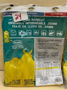Lot Of (2) Boss .35mm Rain Suits -- Size X-Large