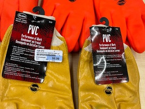 Lot Of (5) Pairs Of Assorted Boss PVC Work Gloves
