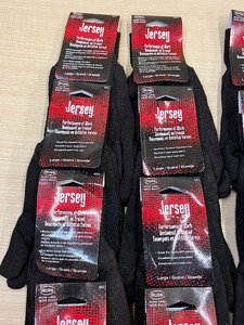 Lot Of (24) Pairs Of Size Large Jersey Work Gloves