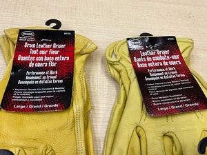 Lot Of (4) Pairs Of Boss Size Large Grain Leather Driver Gloves