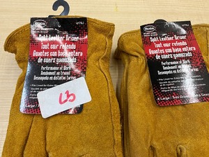 Lot Of (4) Pairs Of Boss Size XL Insulated Split-Leather Driver Gloves