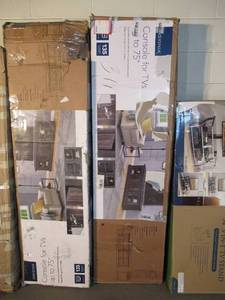 lot 87 image: Insignia - TV Cabinet for Most Flat-Panel TVs Up to 75 - Brown