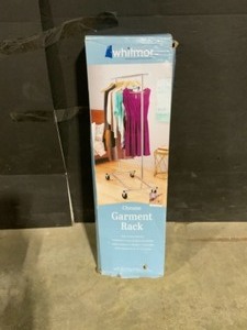 Whitmor Chrome Steel Clothes Rack 51 in. W x 71.25 in. H. See Pictures