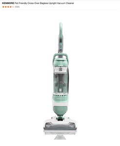 KENMORE Pet Friendly Cross-Over Bagless Upright Vacuum Cleaner. See Pictures