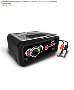 Schumacher Battery 8 Amp ChargerMaintainer & 80A20A, 12V Charger and Maintainer. See Pictures