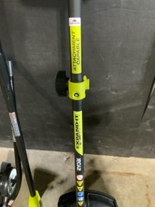RYOBI Cordless Battery String Trimmers, Edger Attachment & Bump Feed Trimmer Heads. See Pictures