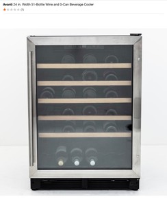 Avanti 24 in. Width 51-Bottle Wine and 0-Can Beverage Cooler. See Pictures