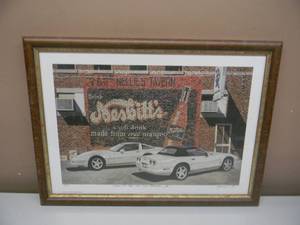 lot 7 image: Dana Forrester AWS NELLIES OLD SCREEN DOOR - GREAT PIECE - 38  700 SIGNED ARTWORK - PROFESSIONALLY FRAMED - APPROX 20 BY 15 - SEE PICTURES