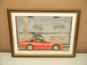 lot 8 image: Dana Forrester AWS The Coppertone Torch - GREAT PIECE - 32  700 SIGNED ARTWORK - PROFESSIONALLY FRAMED - APPRO7 20 BY 15 - SEE PICTURES