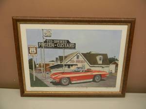 lot 9 image: Dana Forrester AWS CONCRETE HEAVEN - GREAT PIECE - 67  700 SIGNED ARTWORK - PROFESSIONALLY FRAMED - APPRO7 20 BY 15 - SEE PICTURES