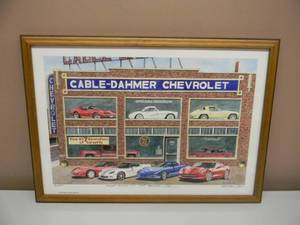 lot 18 image: Dana Forrester AWS Magnificent Seven - GREAT PIECE - 16  1000 SIGNED ARTWORK - PROFESSIONALLY FRAMED - APPROX 20 BY 15 - SEE PICTURES