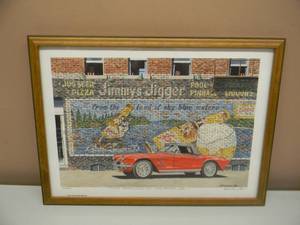 lot 21 image: Dana Forrester AWS Sky Blue Waters - GREAT PIECE - 20  1000 SIGNED ARTWORK - PROFESSIONALLY FRAMED - APPRO7 20 BY 15 - SEE PICTURES