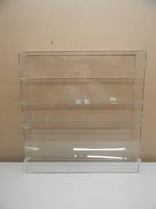 lot 30 image: CLEAR ACRYLIC DIECAST CAR DISPLAY CASE - MEASURES 24 WIDE 25 TALL 5 34 DEEP - NICE CONDITION - SEE PICTURES