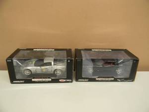 lot 48 image: GREEN LIGHT 124 SCALE DIECAST Z06 CORVETTE #50202, CORVETTE C36 #50206 LIMITED EDITION - GREAT PIECES - NEW IN THE BOX - SEE PICTURES