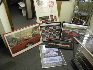 lot 78 image: COLLECTION OF FRAMED (SOME PROFESSIONALLY) CORVETTE IMAGES - SOME COOL PIECES IN THIS GROUP - PLEASE SEE PICTURES