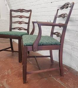 lot 29 image: Mahogany Ladderback Chairs