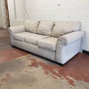lot 43 image: Light Charcoal Contemporary Sofa