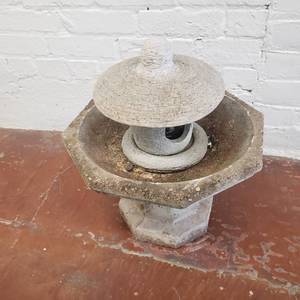 lot 76 image: Concrete Pagoda Bird House
