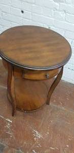 lot 49 image: Petite Drum Side Table with Drawer