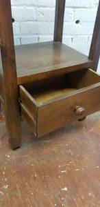 lot 47 image: Rectangular Petite Side Table with Lower Drawer