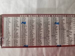 lot 51 image: Topps 2005 Baseball Complete Set Baseball Cards- NEW IN ORIGINAL PACKAGING