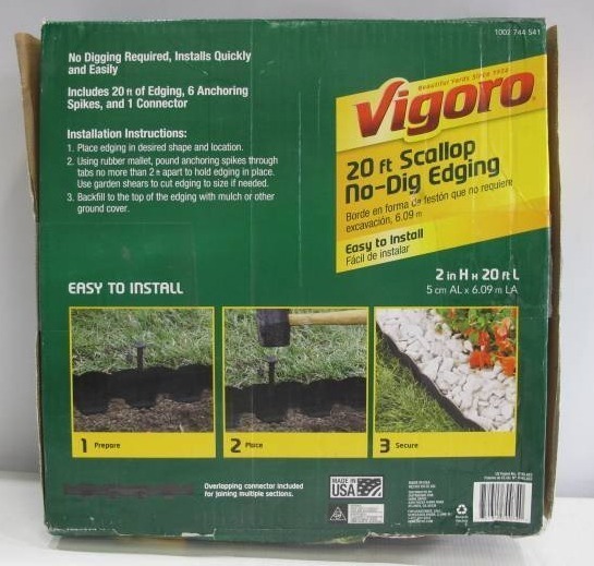 lot 342 image: Vigoro 20 ft. No-Dig Landscape Edging Kit