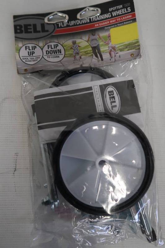 lot 349 image: Bell Spotter 500 Flip Up Training Wheels - Fits 12 to 18 - 7122121