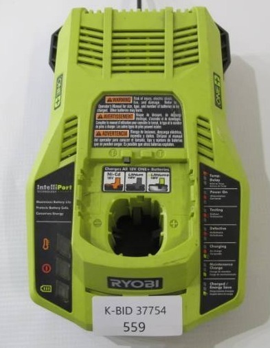 lot 332 image: Ryobi P117 18-Volt ONE Dual Chemistry IntelliPort Charger