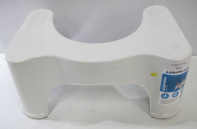 lot 317 image: Squatty Potty The Original Bathroom Toilet Stool, 7 Inch height, White