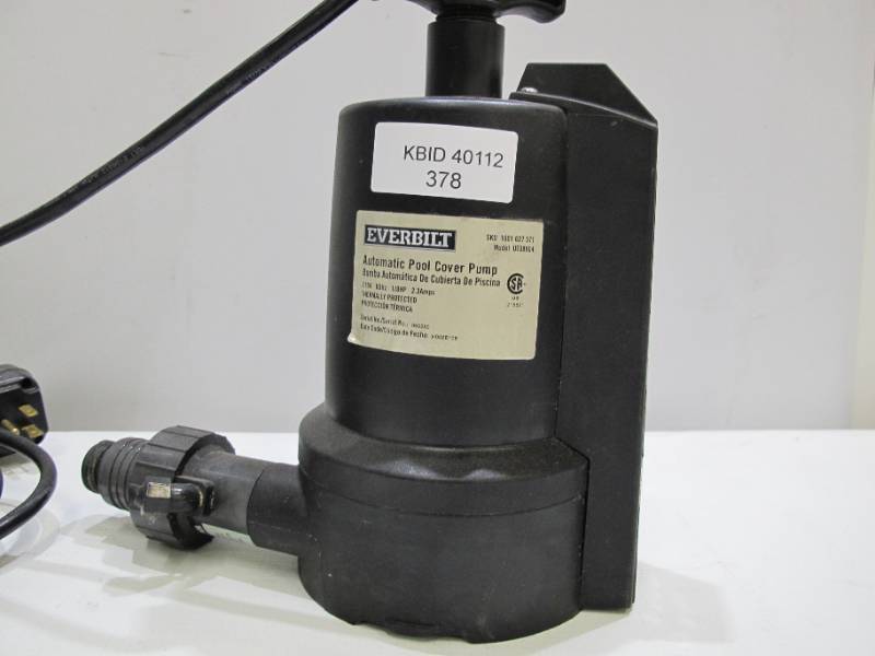 lot 285 image: Everbilt 14 HP Pool Cover Pump