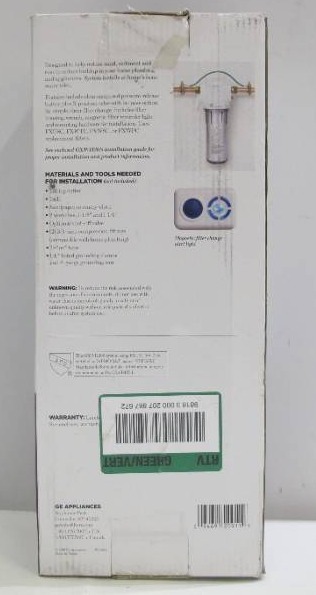 lot 275 image: GE Whole House Water Filtration System GXWH20S