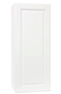 lot 211 image: Hampton Bay Hampton Assembled 15x36x12 in. Wall Kitchen Cabinet in Satin White