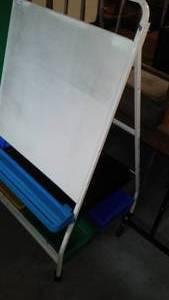Rolling Teaching Easel with Storage Bins.