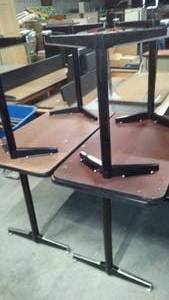 4 ft. Laminate Top Table, Metal Base (4)