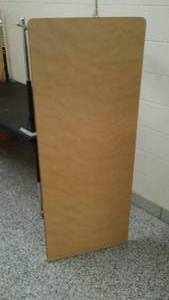 Laminate Top Table, Metal Base (2
