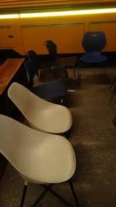 Retro Style Plastic Chairs (5)