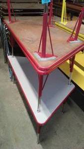 Red Trapezoid Tables (3)