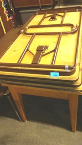 5 ft. Folding Table (3) and Solid Wood Laminate Top Library Table.