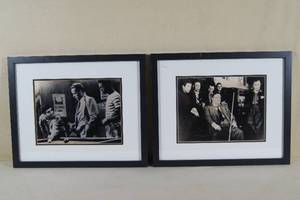 lot 16 image: 2 Framed Black and White Photos from The Hustler