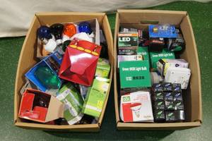 lot 40 image: 2 Boxes of Assorted Light Bulbs