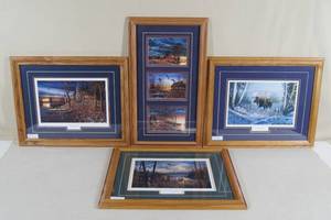 lot 46 image: Framed Wildlife Prints - Jim Hansel, Terry Doughty