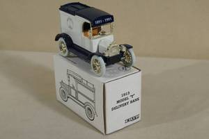 lot 96 image: ERTL Mille Lacs County Fair Centennial 1913 Model T Delivery Truck Coin Bank