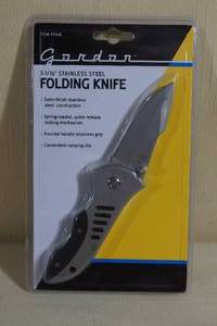 lot 107 image: Gordon Stainless Steel Folding Pocket Knife