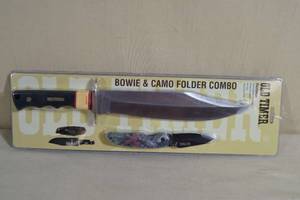 lot 109 image: Schrade Old Timer Bowie and Camo Folder Knife Combo Set