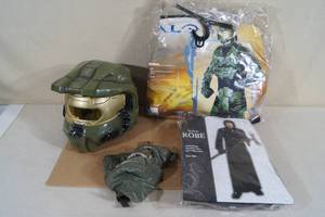 lot 145 image: Halloween Costumes - Halo, Black Robe, Mask